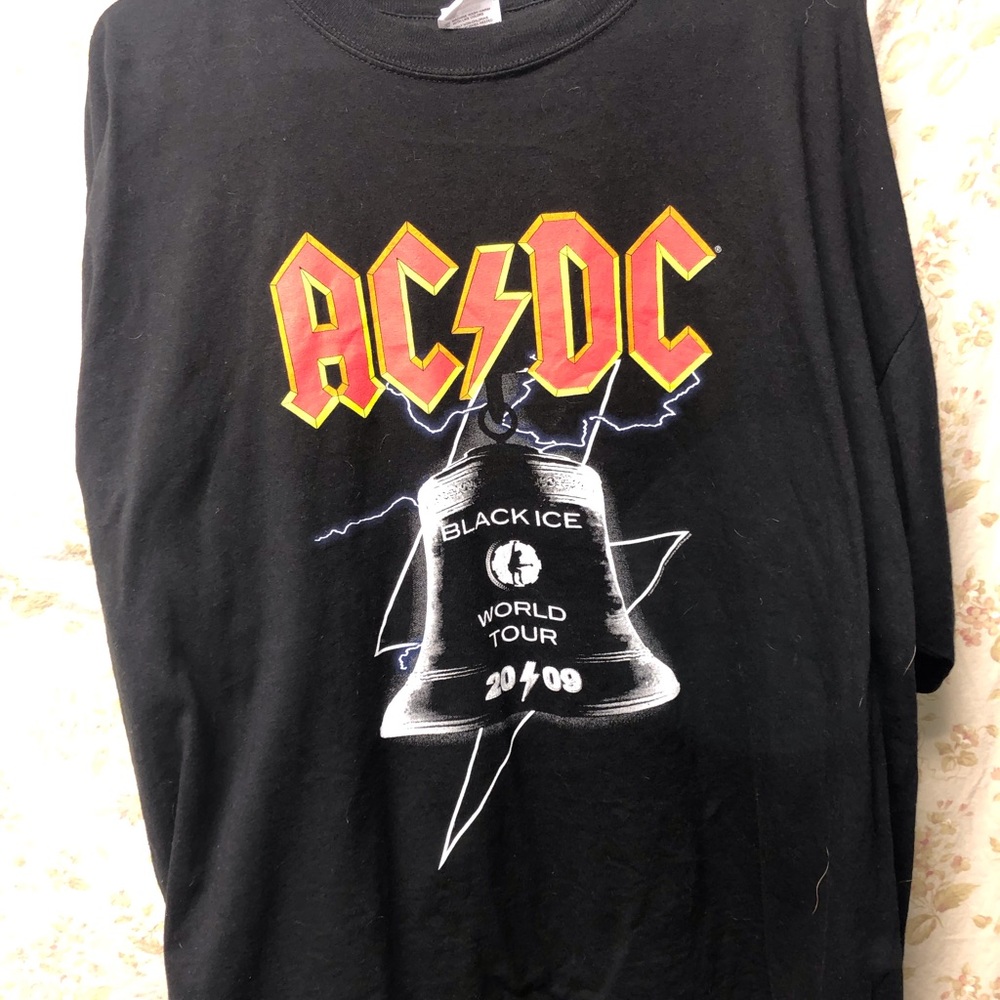 AC/DC Tour Tee Black Ice World Tour 2009